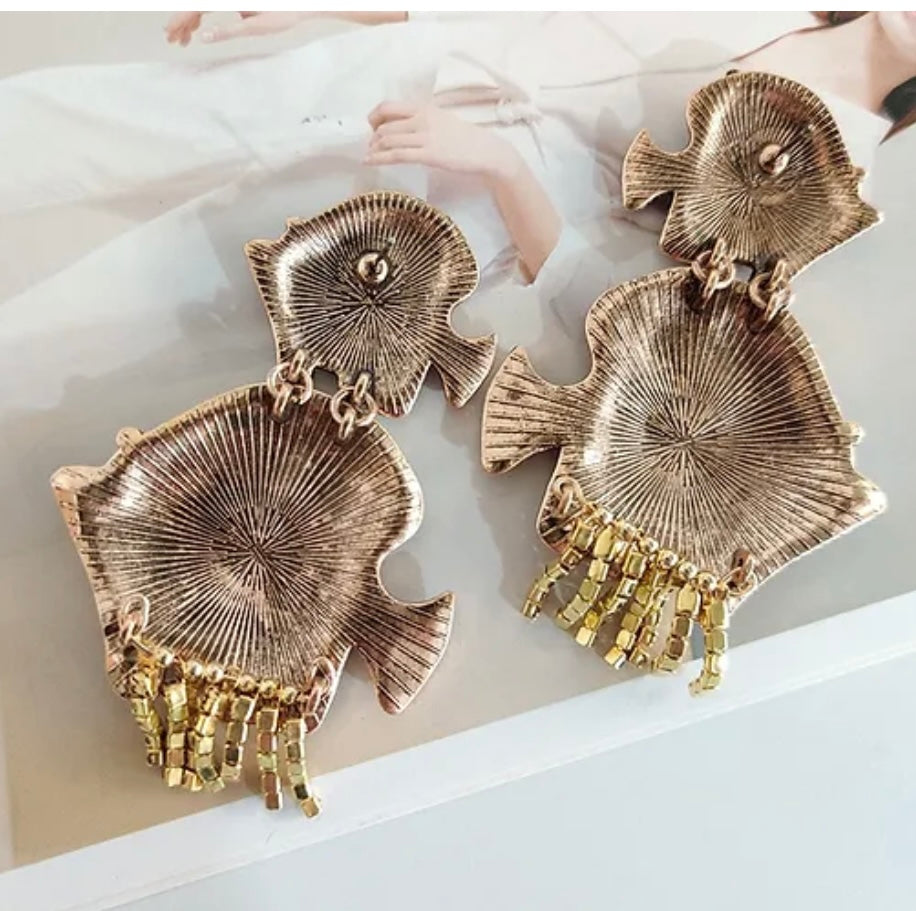 Aquatic Unique Fish Earrings