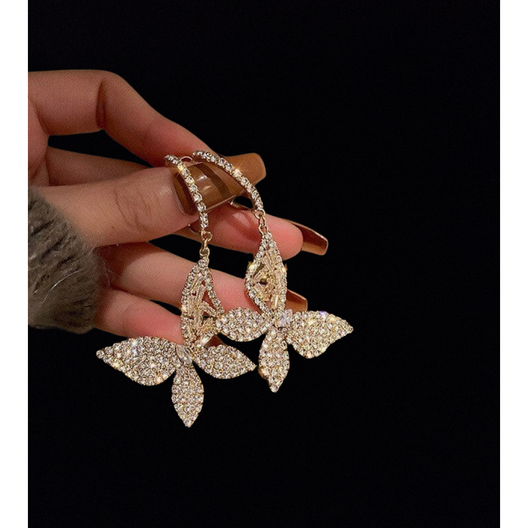 Luxury Crystal Butterfly Earring