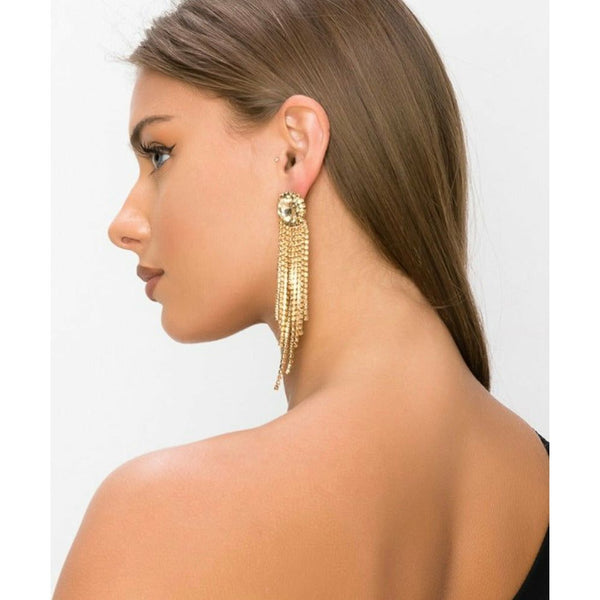 Gold Tassle Earrings