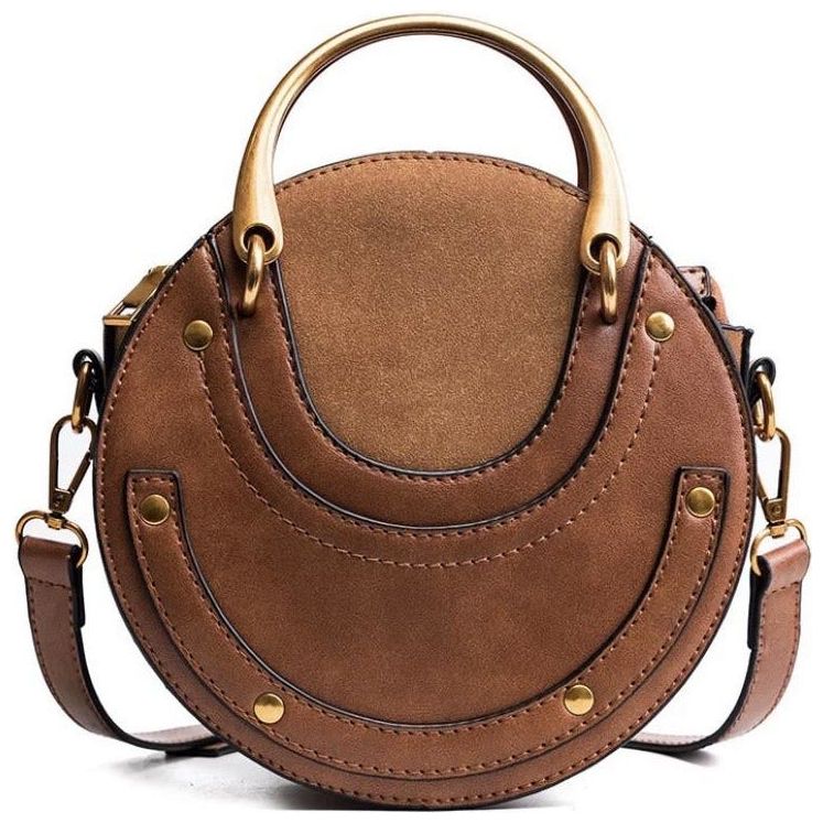 Sienna Round Leather Bag